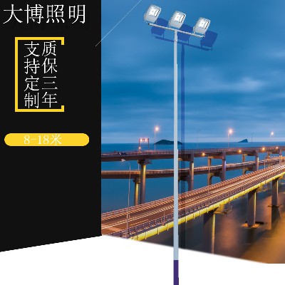 LED中桿燈6米8米10米12米15米三火路燈藍(lán)球場廣場足球場廠家批發(fā)