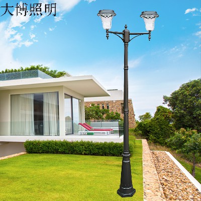 LED景觀燈壓鑄鋁歐式太陽能庭院燈光伏戶外園林廣場(chǎng)裝飾廠家批發(fā)