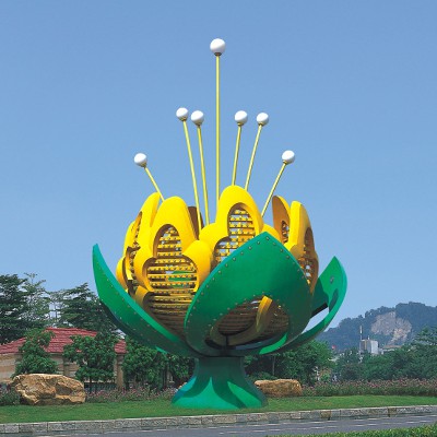 大型造型藝術(shù)景觀燈公園廣場小區(qū)景區(qū)標(biāo)識(shí)LOGO道旗景觀燈柱廠家