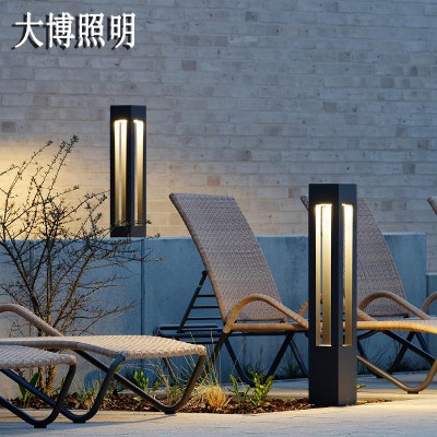 led草坪燈工程款方柱庭院燈小區(qū)花園特色四面光影效果廠家批發(fā)