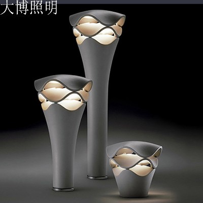 LED草坪燈波浪形特色現(xiàn)代簡(jiǎn)約造型藝術(shù)鋁制防水花園草地柱頭燈