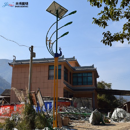 LED太陽(yáng)能路燈 農(nóng)村道路照明特色新中式一體化光伏太陽(yáng)能路燈