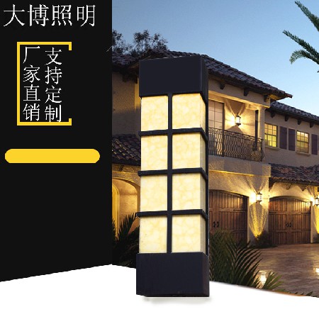新中式led壁燈立體拼接特色小區(qū)酒店樓宇戶(hù)外上下照墻壁燈批發(fā)